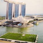 Singapur. Marina Bay Stadium / Zdjęcie z książki pt. „Stadiony świata” autorstwa Joanny Bachanek i Jacka Cukrowicza