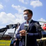 19.05.2020. Kielce. Konferencja prasowa Szymona Hołowni. Na zdjęciu: Szymon Hołownia - kandydat na prezydenta RP / Piotr Kwaśniewski / Radio Kielce