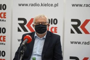 24.05.2020. Kielce. Studio Polityczne Radia Kielce. Na zdjęciu: Lucjan Pietrzczyk – PO / Karol Żak / Radio Kielce
