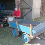 01.05.2020. Starachowice. Stacja Kolejki Wąskotorowej. Na zdjęciu: Andrzej Cygan, opiekun i miłośnik kolei wąskotorowej / Anna Głąb / Radio Kielce