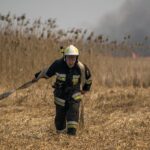 23.04.2020. Pożar w Biebrzańskim Parku Narodowym / Paweł Wądołowski / Radio Białystok