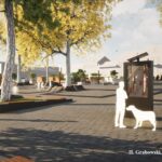 Wizualizacja Placu Tadeusza Kościuszki w Małogoszczu. Koncepcja Huberta Grabowskiego i Grzegorza Szczepańskiego / H. Grabowski, G. Szczepanski