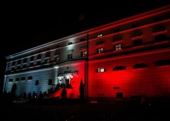 Iluminacja zamku w Sandomierzu / Urząd Miasta w Sandomierzu