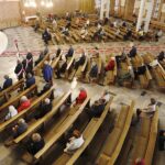 01.05.2020. Kielce. Msza św. w intencji Ojczyzny, Świata Pracy i Boże Miłosierdzie o ustanie epidemii koronawirusa / Jarosław Kubalski / Radio Kielce