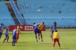 31.05.2020 Płock. Mecz Wisła Płock - Korona Kielce / Krzysztof Bujnowicz / Radio Kielce