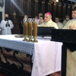 10.05.2020. Sandomierz. Msza święta w intencji strażaków i pracowników służby pożarniczej / Grażyna Szlęzak-Wójcik / Radio Kielce