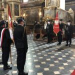 10.05.2020. Sandomierz. Msza święta w intencji strażaków i pracowników służby pożarniczej / Grażyna Szlęzak-Wójcik / Radio Kielce