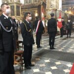 10.05.2020. Sandomierz. Msza święta w intencji strażaków i pracowników służby pożarniczej / Grażyna Szlęzak-Wójcik / Radio Kielce