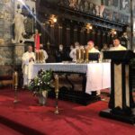 10.05.2020. Sandomierz. Msza święta w intencji strażaków i pracowników służby pożarniczej / Grażyna Szlęzak-Wójcik / Radio Kielce