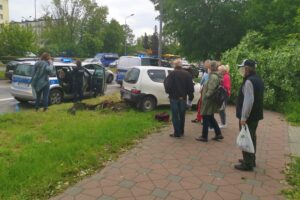 26.05.2020. Kielce. Kolizja przy ul. Warszawskiej / Piotr Kwaśniewski / Radio Kielce