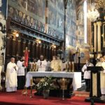 17.05.2020. Sandomierz. Msza święta z okazji setnej rocznicy urodzin św. Jana Pawła II / Grażyna-Szlęzak-Wójcik / Radio Kielce