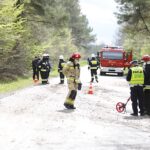 05.05.2020. Samsonów-Ciągłe. Wypadek kursowego busa / Jarosław Kubalski / Radio Kielce