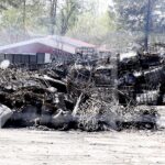 11.05.2020. Sitkówka-Nowiny. Pogorzelisko / Jarosław Kubalski / Radio Kielce