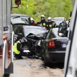 12.05.2020 Wypadek koło Brzechowa, gmina Daleszyce / Jarosław Kubalski / Radio Kielce