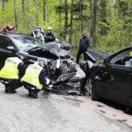 12.05.2020 Wypadek koło Brzechowa, gmina Daleszyce / Jarosław Kubalski / Radio Kielce