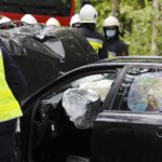 12.05.2020 Wypadek koło Brzechowa, gmina Daleszyce / Jarosław Kubalski / Radio Kielce