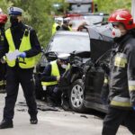 12.05.2020 Wypadek koło Brzechowa, gmina Daleszyce / Jarosław Kubalski / Radio Kielce