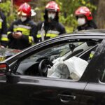 12.05.2020 Wypadek koło Brzechowa, gmina Daleszyce / Jarosław Kubalski / Radio Kielce