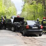 12.05.2020 Wypadek koło Brzechowa, gmina Daleszyce / Jarosław Kubalski / Radio Kielce