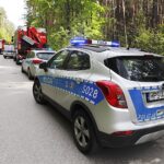 12.05.2020 Wypadek koło Brzechowa, gmina Daleszyce / Jarosław Kubalski / Radio Kielce