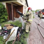 15.05.2020. Kielce. Pożar w wieżowcu na  Barwinku / Jarosław Kubalski / Radio Kielce