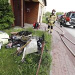 15.05.2020. Kielce. Pożar w wieżowcu na  Barwinku / Jarosław Kubalski / Radio Kielce