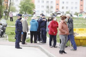 15.05.2020. Kielce. Pożar w wieżowcu na Barwinku / Jarosław Kubalski / Radio Kielce