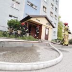 15.05.2020. Kielce. Pożar w wieżowcu na  Barwinku / Jarosław Kubalski / Radio Kielce