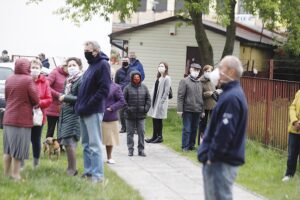 15.05.2020. Kielce. Pożar w wieżowcu na Barwinku / Jarosław Kubalski / Radio Kielce