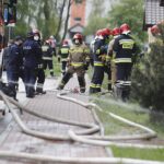 15.05.2020. Kielce. Pożar w wieżowcu na  Barwinku / Jarosław Kubalski / Radio Kielce