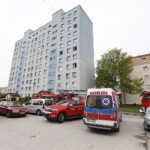 15.05.2020. Kielce. Pożar w wieżowcu na  Barwinku / Jarosław Kubalski / Radio Kielce