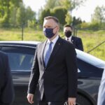 27.05.2020. Grzybów. Wizyta prezydenta Andrzeja Dudy. Na zdjęciu: prezydent Andrzej Duda / Jarosław Kubalski / Radio Kielce