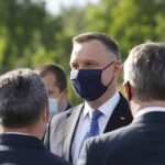 27.05.2020. Grzybów. Wizyta prezydenta Andrzeja Dudy. Na zdjęciu: prezydent Andrzej Duda / Jarosław Kubalski / Radio Kielce