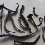 Sielpia. Znaleziska stowarzyszenia historycznego "Pasja”. Gwoździe po wstępnej autolizie konserwacyjnej / Stowarzyszenie historyczne "Pasja"