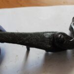 Sielpia. Znaleziska stowarzyszenia historycznego "Pasja”.Okucie z mosiądzu z ornamentem / Stowarzyszenie historyczne "Pasja"