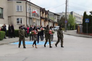 03.05.2020. Pińczów. Obchody rocznicy uchwalenia Konstytucji 3 Maja / Marta Gajda / Radio Kielce