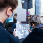 29.05.2020 Kielce. Naklejki przygotowane przez pracowników Instytutu Dizajnu w Kielcach / Paula Dulnik