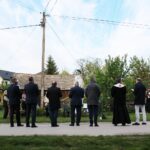 18.05.2020. Podgaje. Litania loretańska oraz Apel Maryjny przy figurce Matki Bożej Niepokalanie Poczętej / Marta Gajda / Radio Kielce