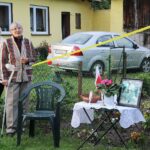 18.05.2020. Podgaje. Litania loretańska oraz Apel Maryjny przy figurce Matki Bożej Niepokalanie Poczętej / Marta Gajda / Radio Kielce