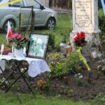 18.05.2020. Podgaje. Litania loretańska oraz Apel Maryjny przy figurce Matki Bożej Niepokalanie Poczętej / Marta Gajda / Radio Kielce