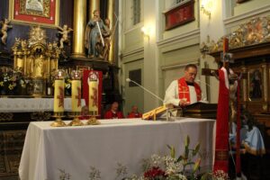 31.05.2020 Młodzawy. Kościół św. Ducha i Matki Boskiej Bolesnej w Młodzawach obchodzi jubileusz 300-lecia istnienia / Marta Gajda / Radio Kielce