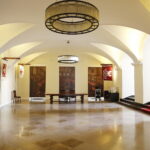 30.04.2019 Warszawa. Pałac Prezydencki. Sala Chorągwiana, gdzie znajdują się repliki polskich chorągwi z różnych okresów historycznych, a także kopie Konstytucji 3 Maja i Konstytucji dla Europy Wojciecha Jastrzębowskiego z 1831 / Jarosław Kubalski / Radio Kielce