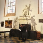 30.04.2019 Warszawa. Bazylika Archikatedralna p.w. Męczeństwa św. Jana Chrzciciela. Pomnik ku czci marszałka Sejmu Czteroletniego i prezesa Senatu Księstwa Warszawskiego Stanisława Małachowskiego / Jarosław Kubalski / Radio Kielce