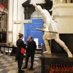 30.04.2019 Warszawa. Bazylika Archikatedralna p.w. Męczeństwa św. Jana Chrzciciela. Pomnik ku czci marszałka Sejmu Czteroletniego i prezesa Senatu Księstwa Warszawskiego Stanisława Małachowskiego / Jarosław Kubalski / Radio Kielce