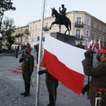 12.05.2020 Kielce. Plac Wolności. Uroczystości w 85. rocznicę śmierci Marszałka Józefa Piłsudskiego / Jarosław Kubalski / Radio Kielce