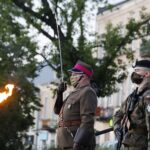 12.05.2020 Kielce. Plac Wolności. Uroczystości w 85. rocznicę śmierci Marszałka Józefa Piłsudskiego / Jarosław Kubalski / Radio Kielce