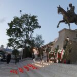 12.05.2020 Kielce. Plac Wolności. Uroczystości w 85. rocznicę śmierci Marszałka Józefa Piłsudskiego / Jarosław Kubalski / Radio Kielce