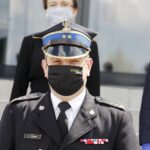 04.05.2020 Kielce. Konferencja w WFOŚiGW dotycząca programów dla OSP. Świętokrzyski Komendant Wojewódzki Państwowej Straży Pożarnej bryg. Krzysztof Ciosek / Jarosław Kubalski / Radio Kielce