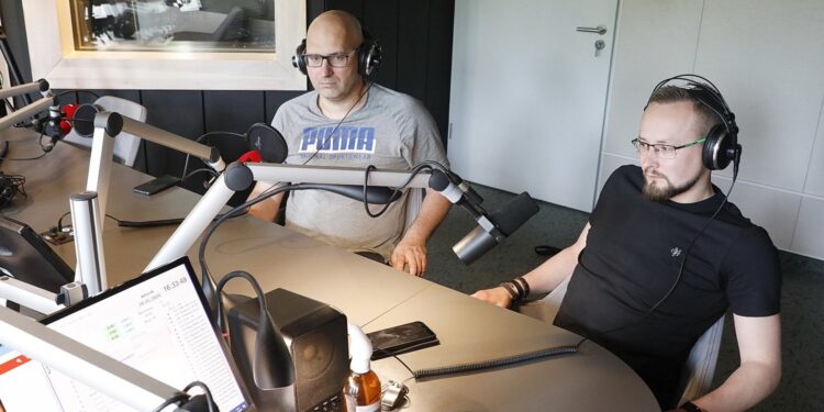 26.05.2020 Radio Kielce. Punkty Widzenia. Jaromir Kruk - Piłka Nożna i Maciej Sierpień - TVP Sport / Jarosław Kubalski / Radio Kielce