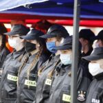 30.05.2020 Staszów. Akcja Bezpieczne Powiaty Świętokrzyskie Plus. Przekazanie  środków ochrony osobistej / Jarosław Kubalski / Radio Kielce